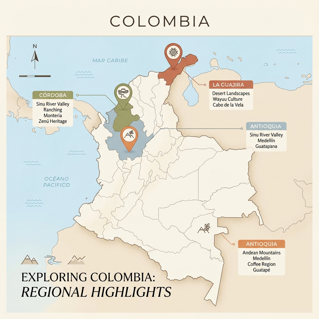 Mapa de Presencia de Da la Mano en Colombia